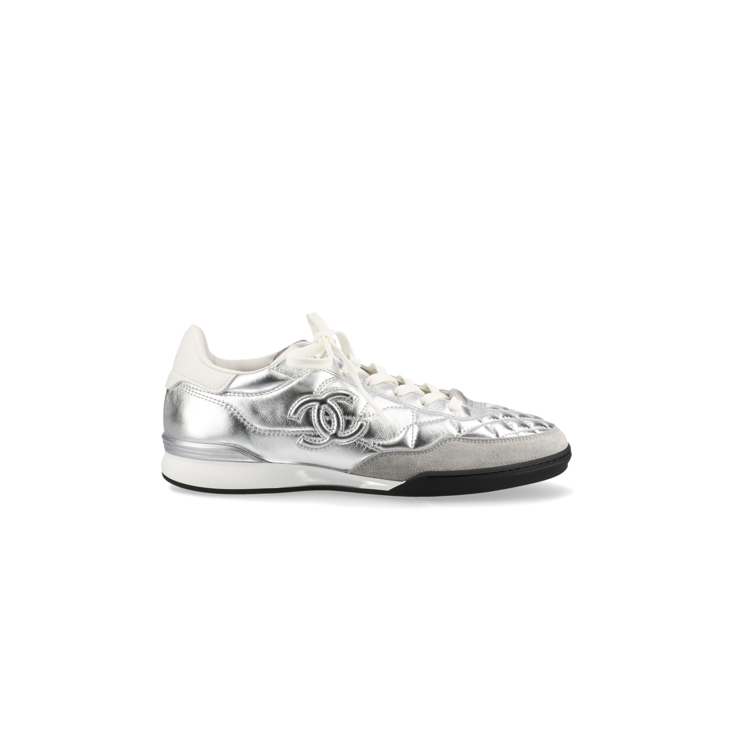 Ch*el sneaker low-top silver g45839